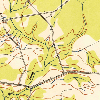 United States Geological Survey Richlands, NC (1948, 62500-Scale) digital map
