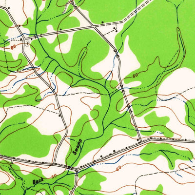 United States Geological Survey Richlands, NC (1965, 62500-Scale) digital map