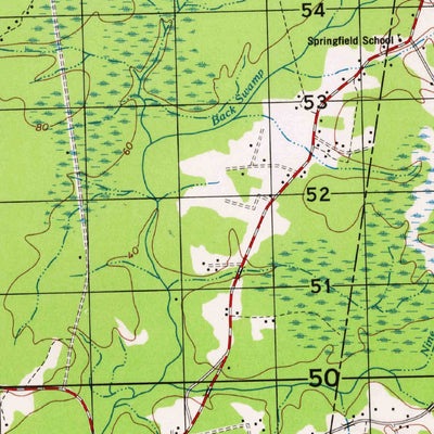 United States Geological Survey Richlands, NC (1980, 62500-Scale) digital map