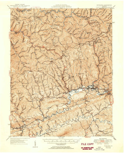 United States Geological Survey Richlands, VA (1950, 62500-Scale) digital map