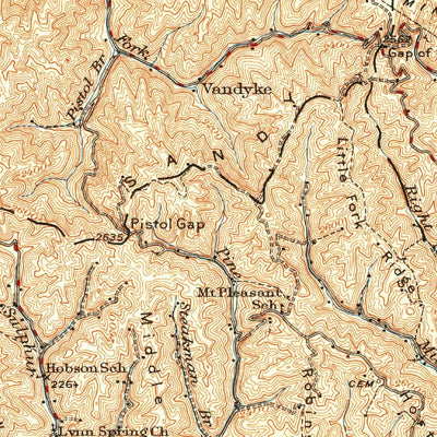 United States Geological Survey Richlands, VA (1950, 62500-Scale) digital map