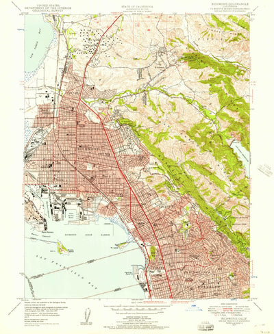 United States Geological Survey Richmond, CA (1947, 24000-Scale) digital map