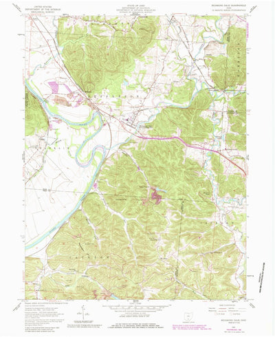 United States Geological Survey Richmond Dale, OH (1961, 24000-Scale) digital map