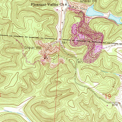 United States Geological Survey Richmond Dale, OH (1961, 24000-Scale) digital map