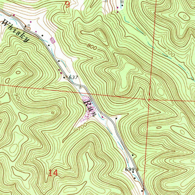 United States Geological Survey Richmond Dale, OH (1992, 24000-Scale) digital map