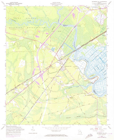 United States Geological Survey Richmond Hill, GA (1958, 24000-Scale) digital map