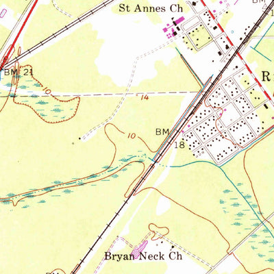 United States Geological Survey Richmond Hill, GA (1958, 24000-Scale) digital map