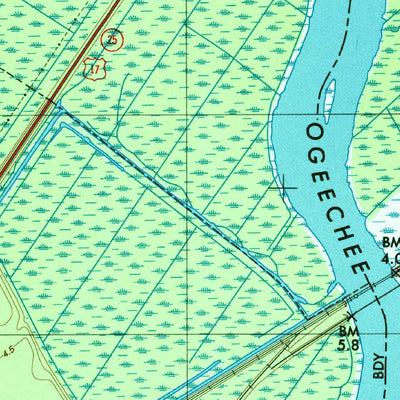 United States Geological Survey Richmond Hill, GA (1997, 24000-Scale) digital map