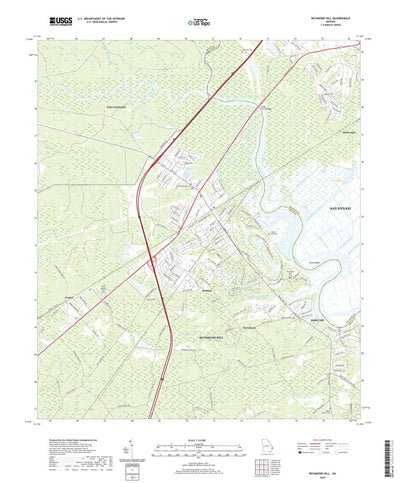 United States Geological Survey Richmond Hill, GA (2020, 24000-Scale) digital map
