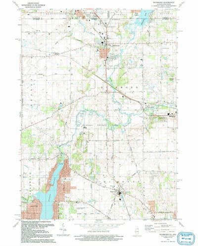 United States Geological Survey Richmond, IL-WI (1992, 24000-Scale) digital map