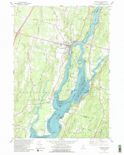 United States Geological Survey Richmond, ME (1980, 24000-Scale) digital map