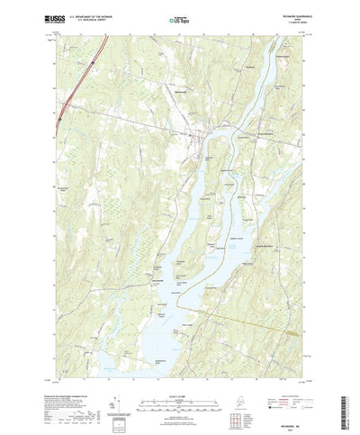 United States Geological Survey Richmond, ME (2021, 24000-Scale) digital map