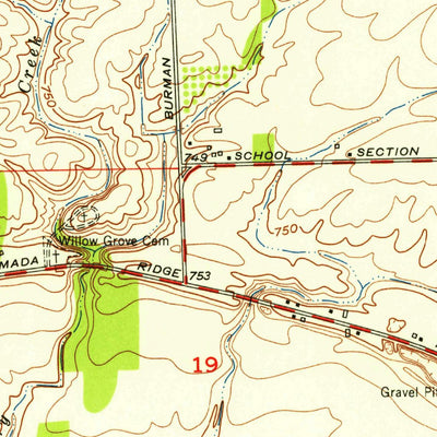 United States Geological Survey Richmond, MI (1952, 24000-Scale) digital map