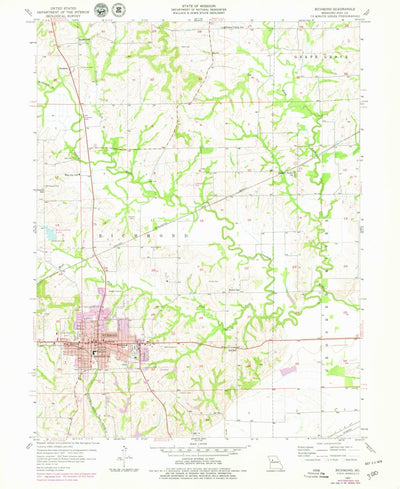 United States Geological Survey Richmond, MO (1957, 24000-Scale) digital map