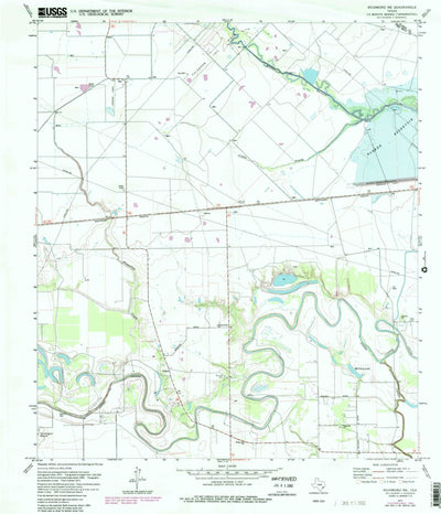 United States Geological Survey Richmond NE, TX (1971, 24000-Scale) digital map