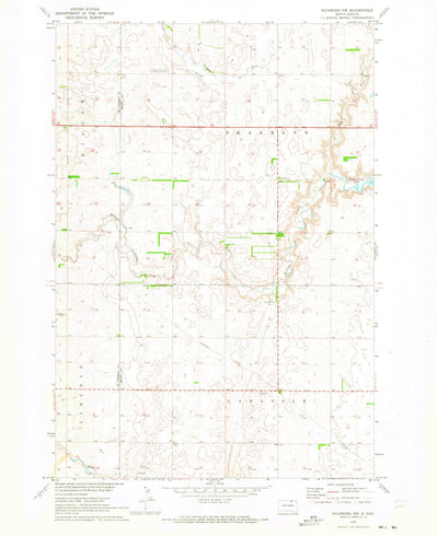 United States Geological Survey Richmond NW, SD (1970, 24000-Scale) digital map