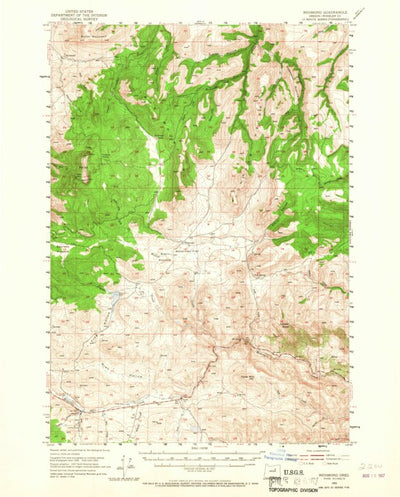 United States Geological Survey Richmond, OR (1953, 62500-Scale) digital map
