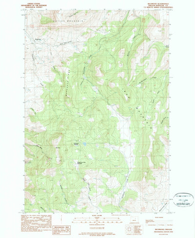 United States Geological Survey Richmond, OR (1990, 24000-Scale) digital map