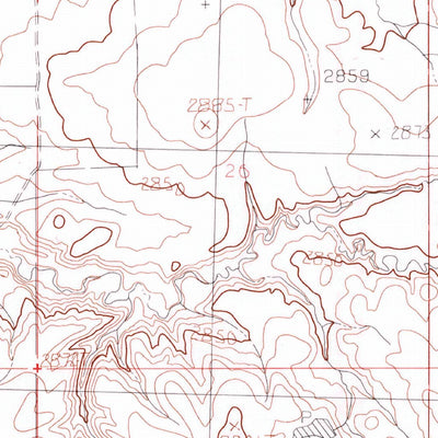 United States Geological Survey Richmond Reservoir NE, MT (1984, 24000-Scale) digital map