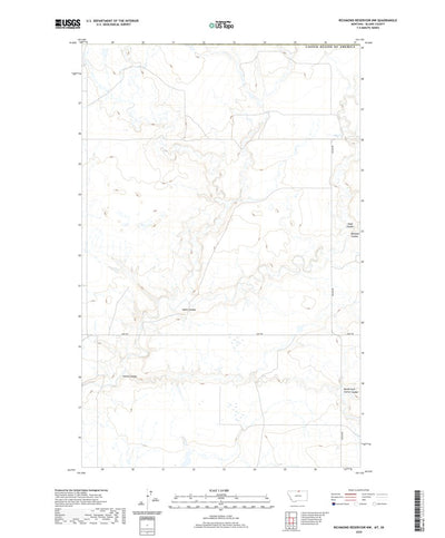 United States Geological Survey Richmond Reservoir NW, MT (2020, 24000-Scale) digital map