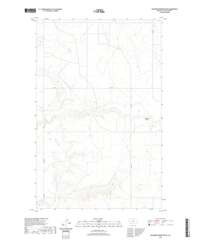United States Geological Survey Richmond Reservoir SW, MT (2020, 24000-Scale) digital map