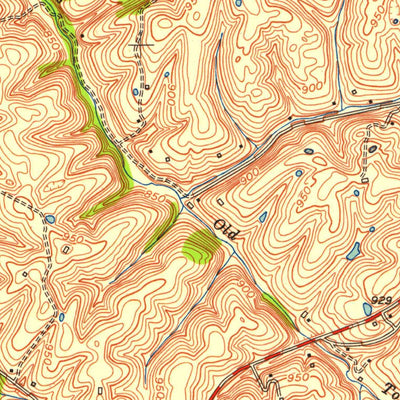 United States Geological Survey Richmond South, KY (1953, 24000-Scale) digital map