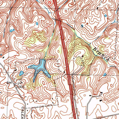 United States Geological Survey Richmond South, KY (1997, 24000-Scale) digital map