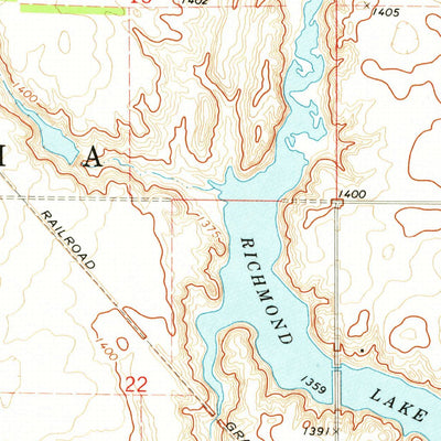 United States Geological Survey Richmond SW, SD (1970, 24000-Scale) digital map