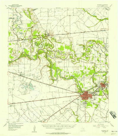 United States Geological Survey Richmond, TX (1955, 62500-Scale) digital map