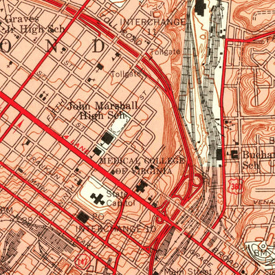 United States Geological Survey Richmond, VA (1956, 24000-Scale) digital map