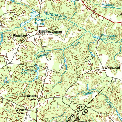 United States Geological Survey Richmond, VA (1984, 100000-Scale) digital map