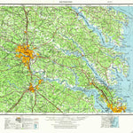 United States Geological Survey Richmond, VA-MD (1943, 250000-Scale) digital map