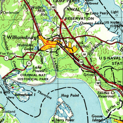 United States Geological Survey Richmond, VA-MD (1943, 250000-Scale) digital map