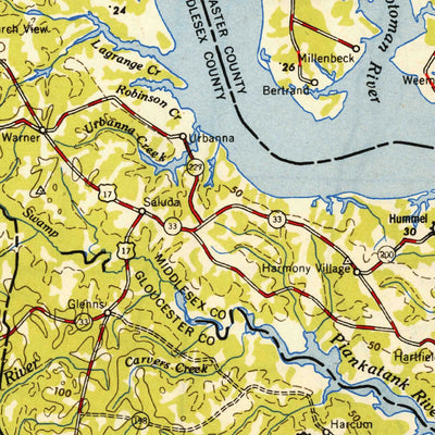 United States Geological Survey Richmond, VA-MD (1949, 250000-Scale) digital map