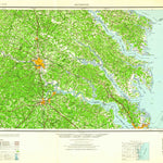 United States Geological Survey Richmond, VA-MD (1959, 250000-Scale) digital map