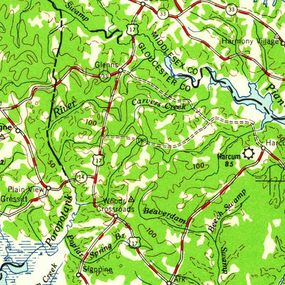 United States Geological Survey Richmond, VA-MD (1959, 250000-Scale) digital map