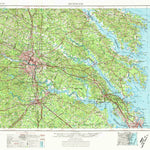 United States Geological Survey Richmond, VA-MD (1973, 250000-Scale) digital map
