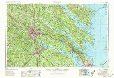 United States Geological Survey Richmond, VA-MD (1973, 250000-Scale) digital map