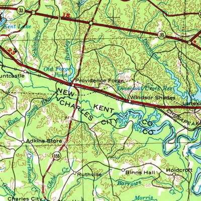 United States Geological Survey Richmond, VA-MD (1973, 250000-Scale) digital map