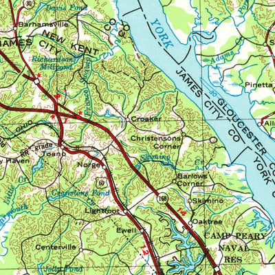 United States Geological Survey Richmond, VA-MD (1973, 250000-Scale) digital map