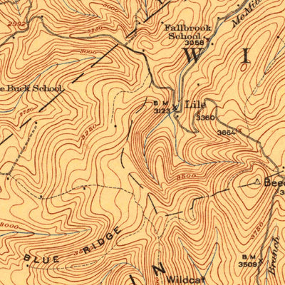 United States Geological Survey Richmond, WV (1923, 62500-Scale) digital map