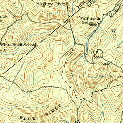 United States Geological Survey Richmond, WV (1939, 62500-Scale) digital map