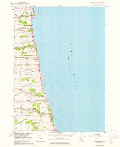 United States Geological Survey Richmondville, MI (1963, 24000-Scale) digital map