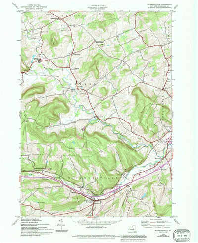 United States Geological Survey Richmondville, NY (1944, 24000-Scale) digital map