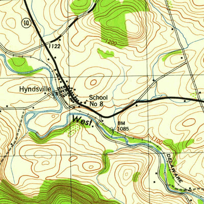 United States Geological Survey Richmondville, NY (1945, 31680-Scale) digital map