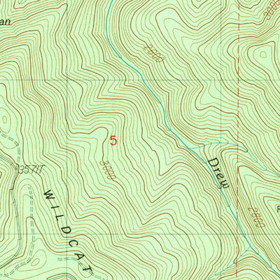 United States Geological Survey Richter Mountain, OR (1989, 24000-Scale) digital map