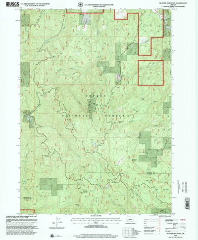 United States Geological Survey Richter Mountain, OR (1998, 24000-Scale) digital map