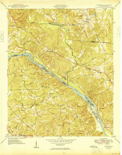United States Geological Survey Richtex, SC (1949, 24000-Scale) digital map