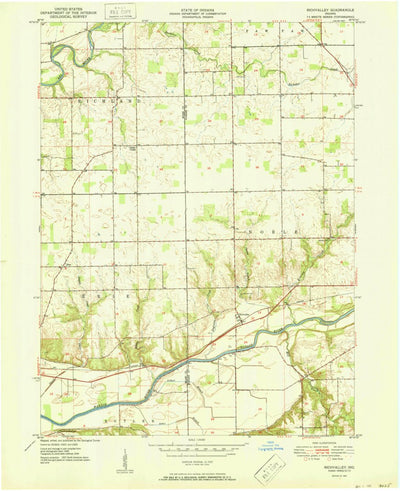 United States Geological Survey Richvalley, IN (1951, 24000-Scale) digital map