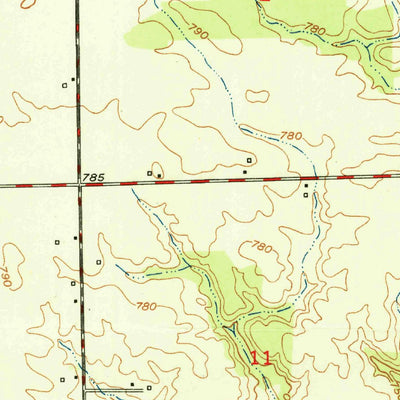 United States Geological Survey Richvalley, IN (1951, 24000-Scale) digital map